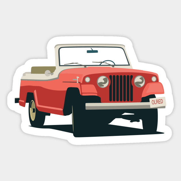 Jeepster Commando Sticker by TheArchitectsGarage